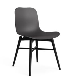 NORR11Langue Chair WoodBeech Black Polypropylene Anthracite Black 800x800