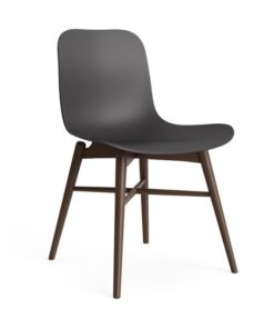 NORR11Langue Chair WoodBeech Dark Smoked Polypropylene Anthracite Black 800x800