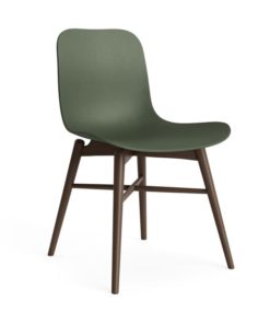 NORR11Langue Chair WoodBeech Dark Smoked Polypropylene Army Green 800x800