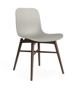 NORR11Langue Chair WoodBeech Dark Smoked Polypropylene Flint Grey 800x800