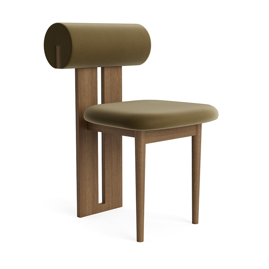 NORR11Hippo Dining ChairBrussels Velvet Olive green 751 Oak Light Smoked 1 b3b82e59 20bd 41e2 a56e