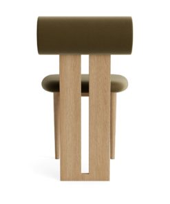 NORR11Hippo Dining ChairBrussels Velvet Olive green 751 Oak Natural 1024x1024