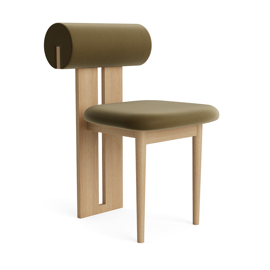 NORR11Hippo Dining ChairBrussels Velvet Olive green
