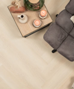 Floer Walvisgraat PVC Balein Beige sfeer topdown