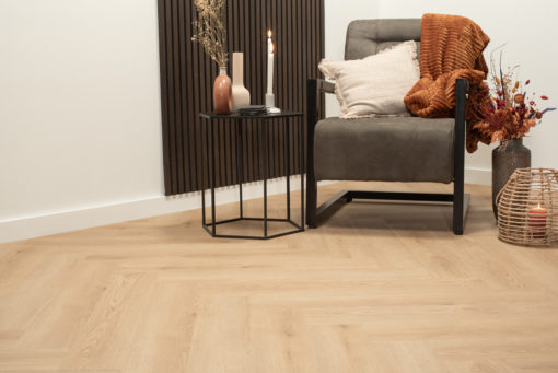 Floer Walvisgraat PVC Bryde Bruin sfeer perspectief