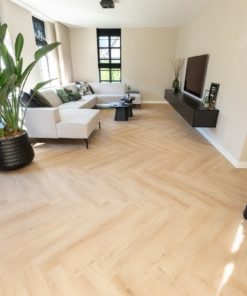 Floer Walvisgraat PVC vloer Cetus Creme interieur woonkamer 18