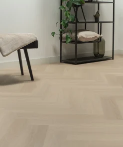 Floer Visgraat PVC vloer Beige Eiken sfeer perspectief
