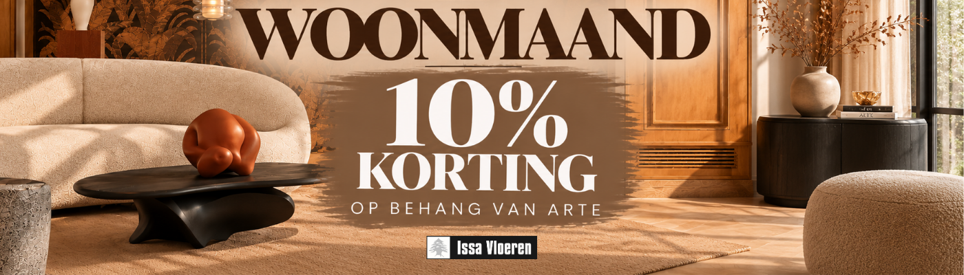 Woonmaand: 10% korting op behang van Arte bij Issa Vloeren