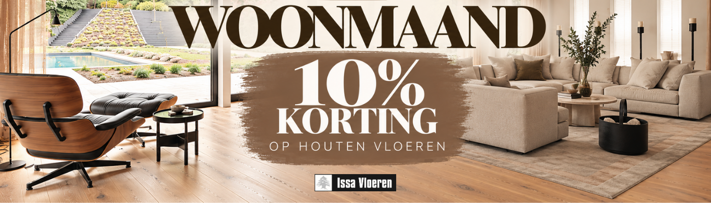 Woonmaand: 10% korting op houten vloeren bij Issa Vloeren